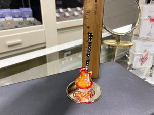 Cherry Burst Guitar Glass Figurine