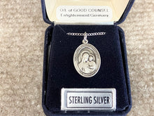 Cargar imagen en el visor de la galería, Our Lady Of Good Counsel Silver Pendant And Chain