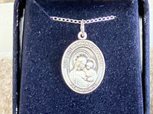 Cargar imagen en el visor de la galería, Our Lady Of Good Counsel Silver Pendant And Chain