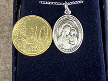 Cargar imagen en el visor de la galería, Our Lady Of Good Counsel Silver Pendant And Chain