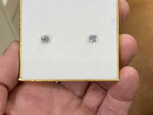 Load image into Gallery viewer, Natural Diamond Stud Earrings White Gold 0.74 Carats