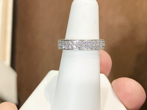 White Gold Natural Diamond Ring 1.80 Carats