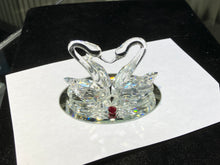 Load image into Gallery viewer, Love Swans Crystal Figurine