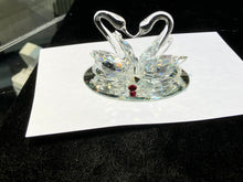 Load image into Gallery viewer, Love Swans Crystal Figurine