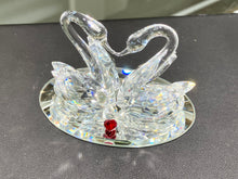 Load image into Gallery viewer, Love Swans Crystal Figurine