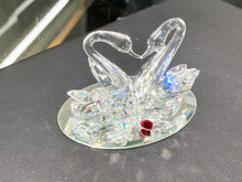 Load image into Gallery viewer, Love Swans Crystal Figurine