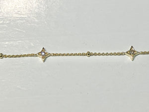 Diamond Star Gold Bracelet