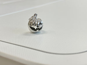 Jack O Lantern Silver Charm