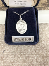 Load image into Gallery viewer, Saint John Licci Silver Pendant And Chain