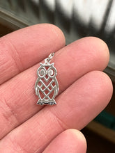 Load image into Gallery viewer, Owl Silver Charm