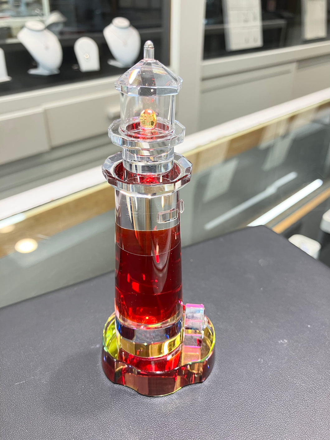 Sankaty Head Lighthouse Crystal Figurine