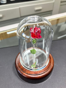 Enchanted Rose Crystal Figurine