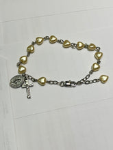 Load image into Gallery viewer, Synthetic Pearl Rosary Bracelet