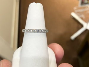 Half Carat Natural Diamond White Gold Ring