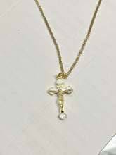 Load image into Gallery viewer, Gold Plated Crucifix And Chain