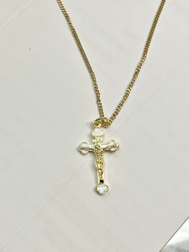 Gold Plated Crucifix And Chain