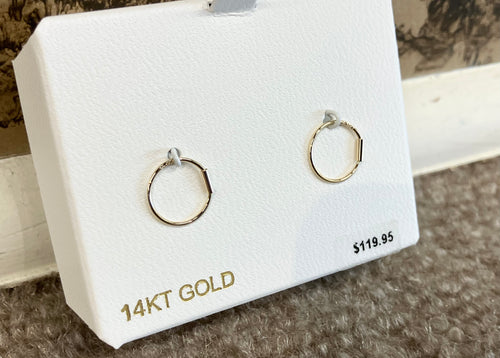 Small Gold Hoop Earrings