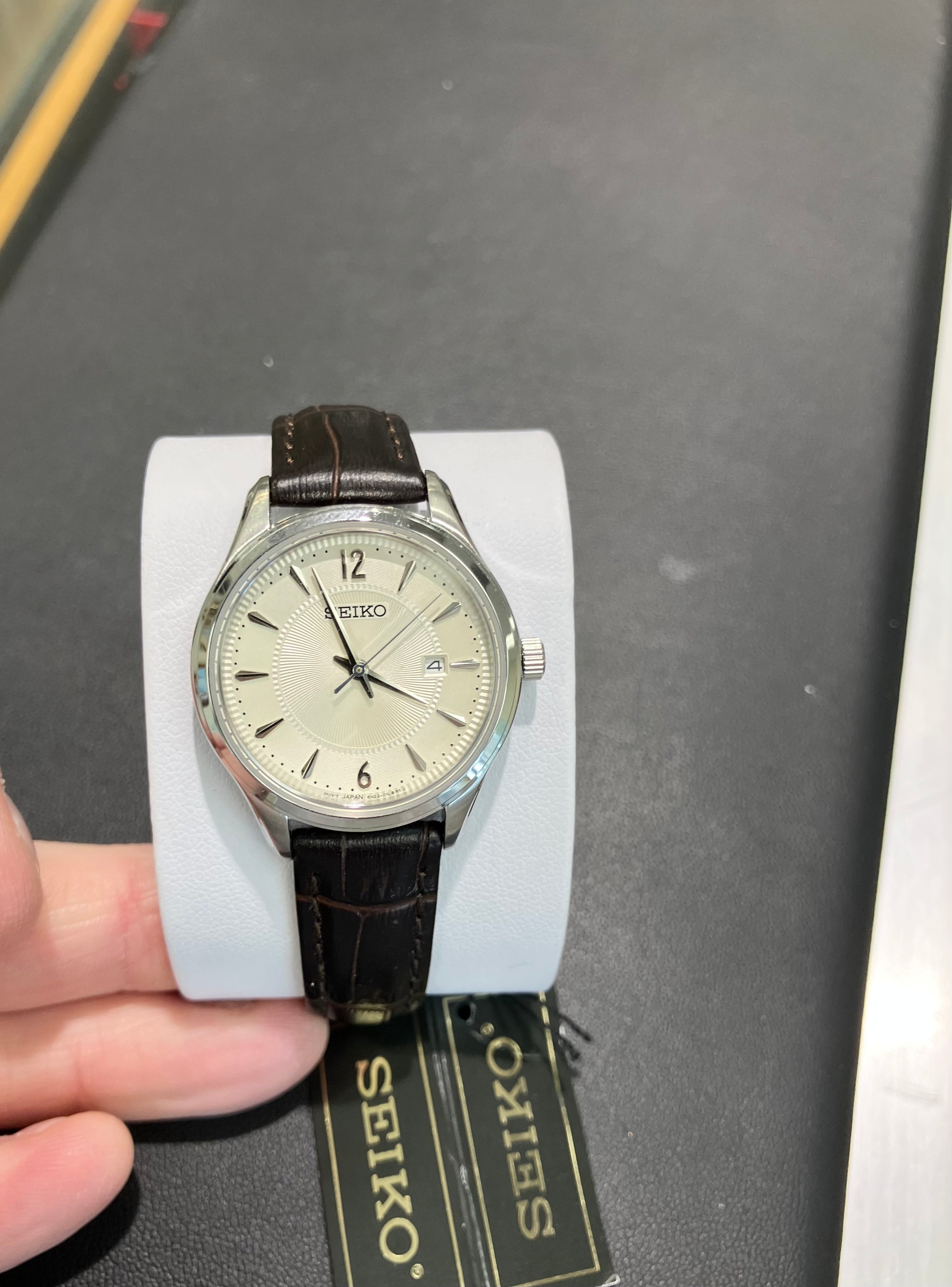 Seiko Women's Watch Leather Strap – DeGrandpre Jewelers