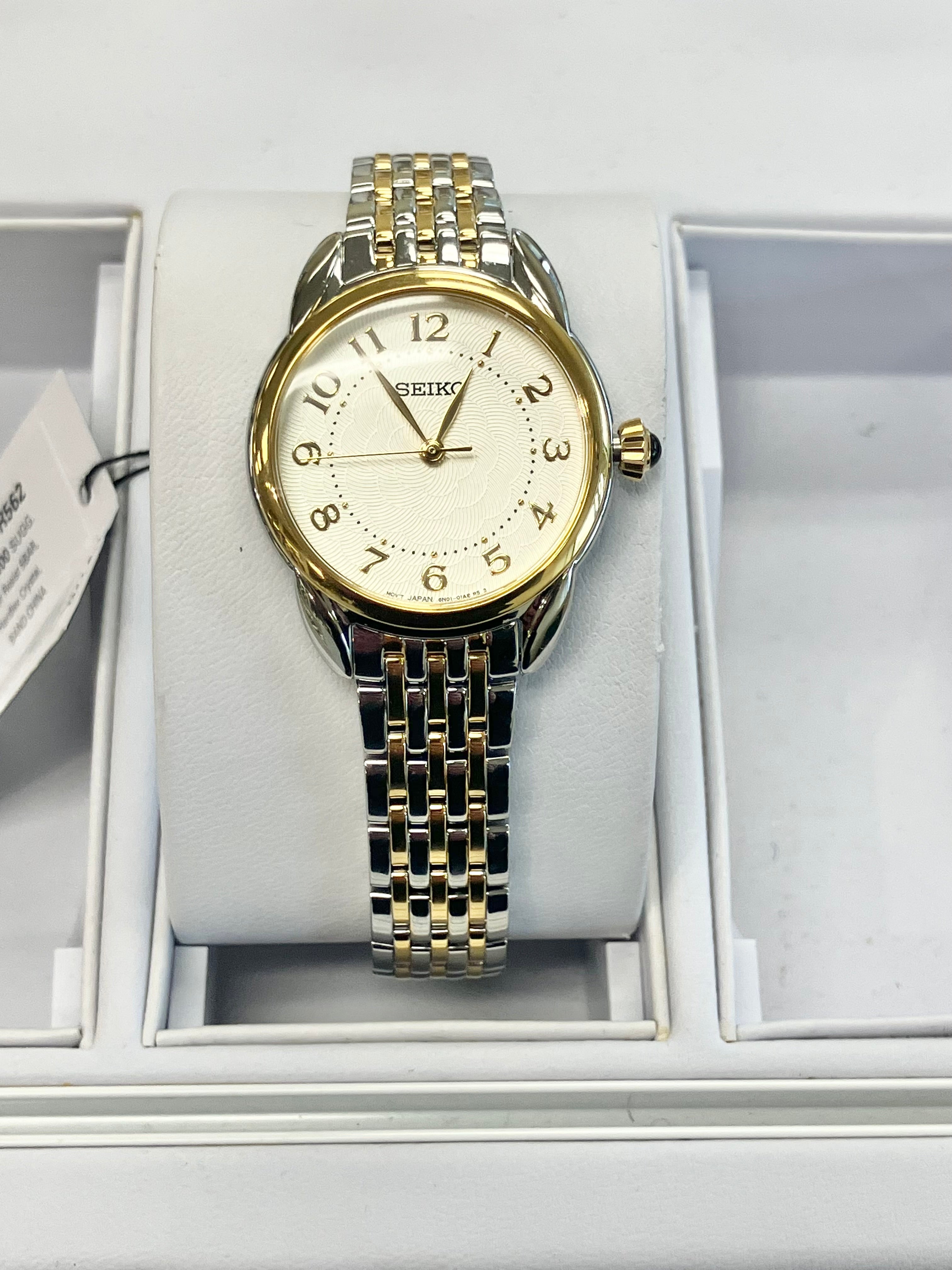 Sale! Seiko Ladies Silver Two-Tone Watch Ladies Silver Tone Seiko Watch – Wexford Jewelers main image 3