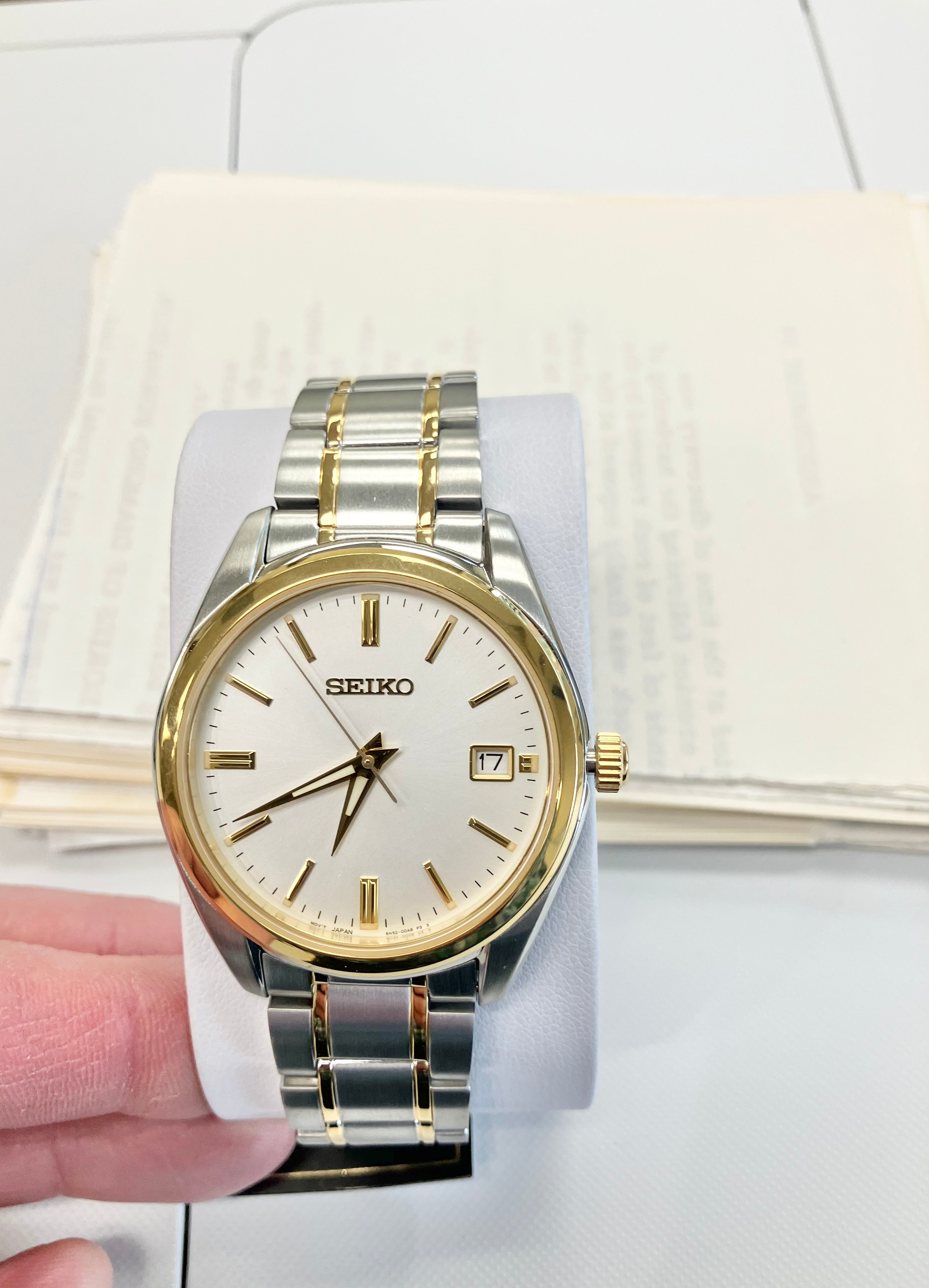 ✨SEIKO✨セイコー✨KS✨5626-7140✨デイデイト✨シルバー✨腕時計✨ Men's Seiko Gold And Silver Stainless Steel Watch