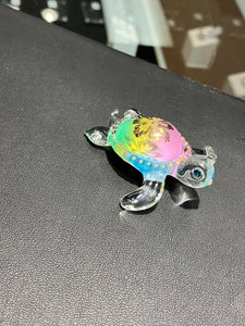 Island Pearl Turtle Glass Figurine
