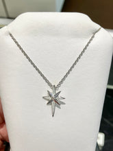 Load image into Gallery viewer, North Star Silver Cross Adjustable Necklace