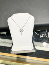 Load image into Gallery viewer, North Star Silver Cross Adjustable Necklace