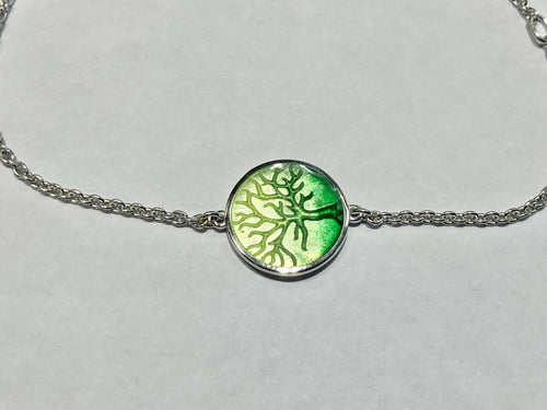 Silver Tree Of Life Adjustable Bracelet