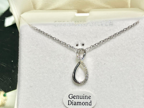 Diamond Silver Necklace