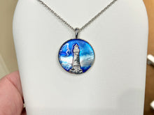 Load image into Gallery viewer, Lighthouse Sterling Silver Adjustable Necklace