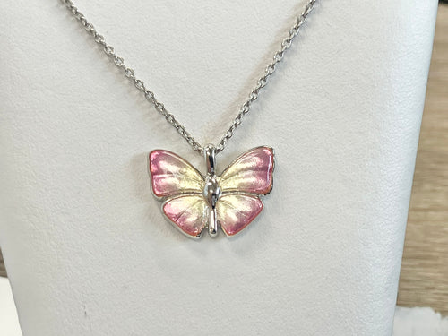 Silver Butterfly Adjustable Necklace