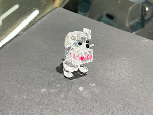 Puppy Gram Crystal Figurine