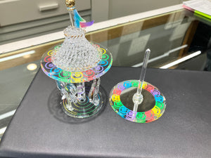 Carousel Glass Figurine