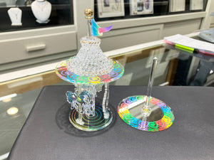 Carousel Glass Figurine