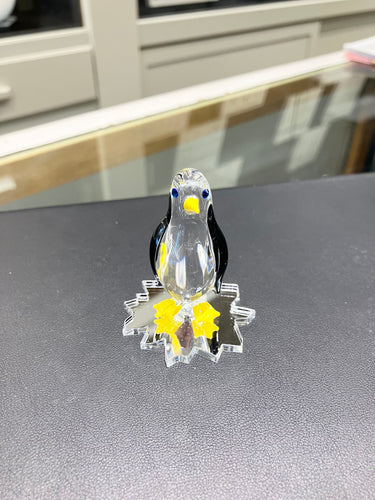 Penguin Glass Figurine Glass Baron
