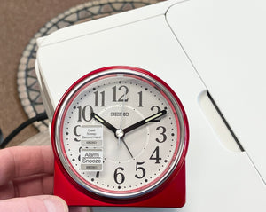 Red Seiko Travel Alarm Clock