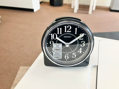 Black Seiko Travel Alarm Clock