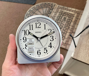 Grey Seiko Travel Alarm Clock