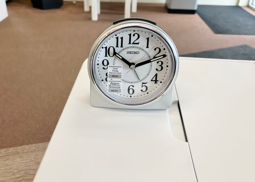 Grey Seiko Travel Alarm Clock