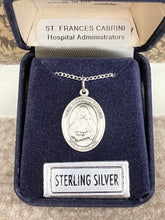 Charger l&#39;image dans la galerie, Saint Frances Cabrini Silver Pendant With Chain