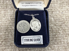 Charger l&#39;image dans la galerie, Saint Frances Cabrini Silver Pendant With Chain