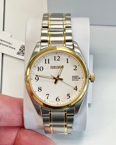 Seiko Two Tone Stainless Steel Watch With Date