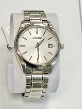 Laden Sie das Bild in den Galerie-Viewer, Seiko Stainless Steel Watch With Date Calendar