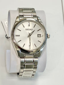 Seiko Stainless Steel Watch With Date Calendar