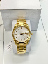 Load image into Gallery viewer, Seiko Gold Tone Stainless Steel Watch With Date