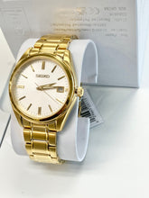 Load image into Gallery viewer, Seiko Gold Tone Stainless Steel Watch With Date