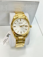 Load image into Gallery viewer, Seiko Gold Tone Stainless Steel Watch With Date