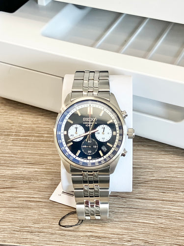 Seiko Chronograph Stainless Steel Watch With Date