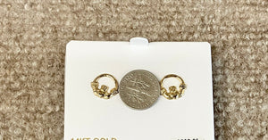 Gold Claddagh Earrings