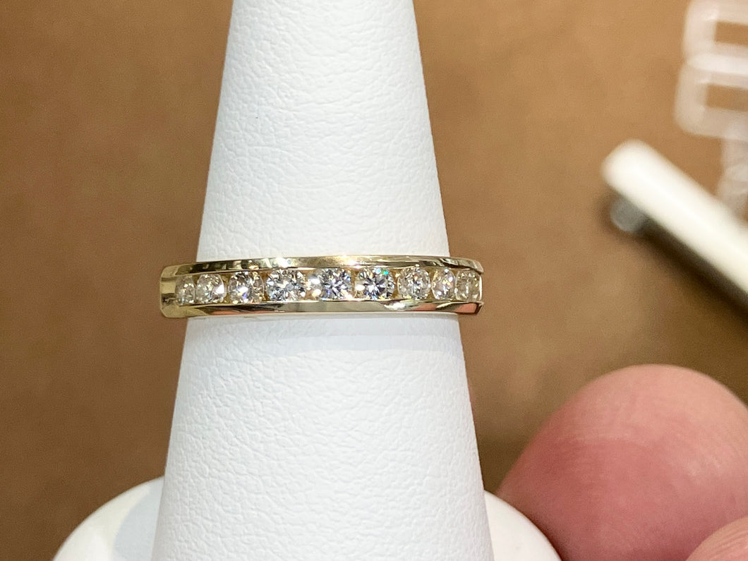 Half Carat Natural Diamond Gold Wedding Ring